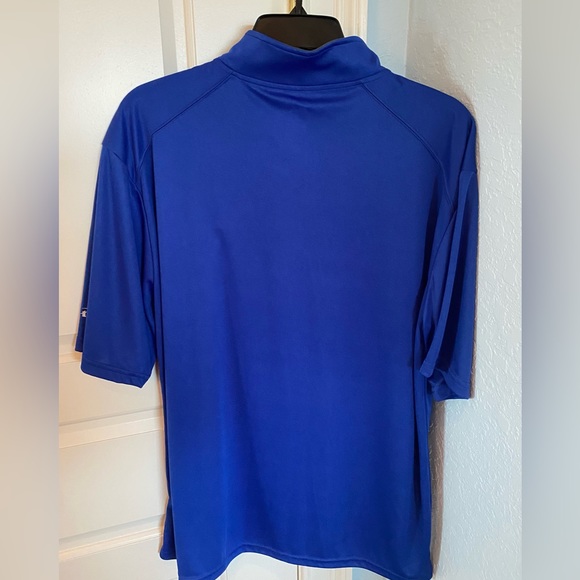 Amgen Breakaway from Cancer Blue Short-Sleeve Half-Zip Pullover Jacket - Picture 2 of 2